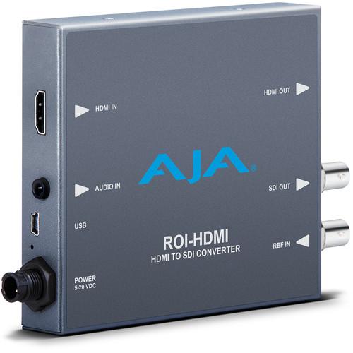 AJA HDMI to SDI Mini Converter with ROI Scaling ROI-HDMI, AJA, HDMI, to, SDI, Mini, Converter, with, ROI, Scaling, ROI-HDMI,