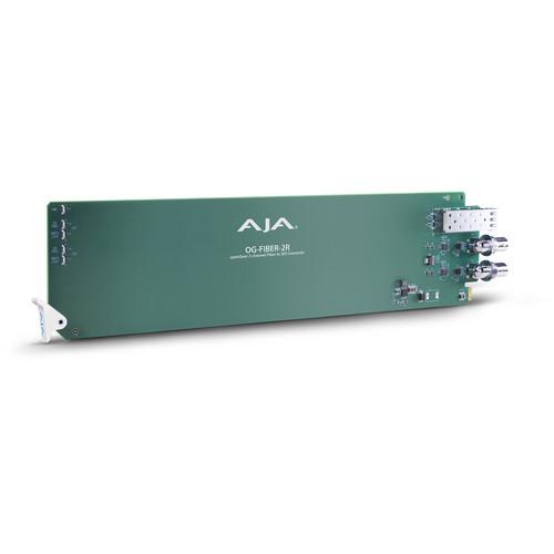 AJA openGear 2-Channel Fiber to SDI Converter OG-FIBER-2R, AJA, openGear, 2-Channel, Fiber, to, SDI, Converter, OG-FIBER-2R,