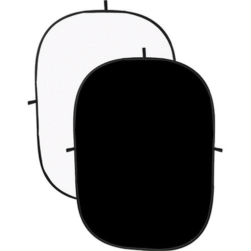 Angler Collapsible Background - 5 x 7' (Black/White) 2254-BW-57
