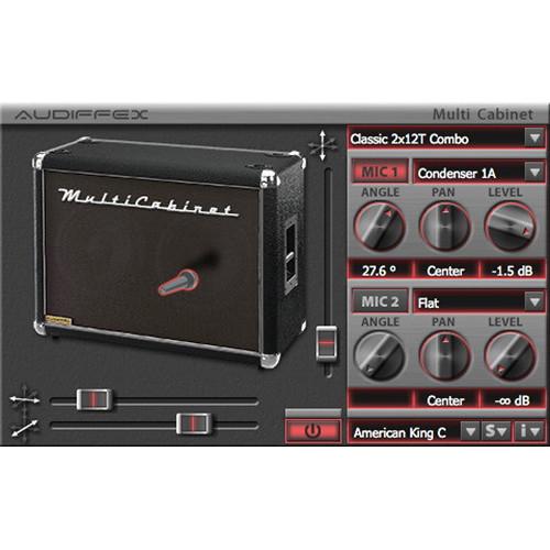 Audiffex MultiCabinet - Guitar Cabinet Models Plug-In 10-12089