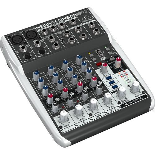 Behringer Xenyx QX602MP3 6-Input 2-Bus Analog Mixer QX602MP3, Behringer, Xenyx, QX602MP3, 6-Input, 2-Bus, Analog, Mixer, QX602MP3,