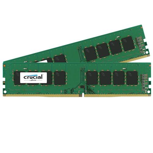 Crucial 32GB (2 x 16GB) UDIMM DDR4-2400 PC4-19200 CT4K8G4DFD824A