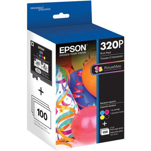 Epson 320 Standard-Capacity Color Ink Cartridge Print Pack T320P, Epson, 320, Standard-Capacity, Color, Ink, Cartridge, Print, Pack, T320P