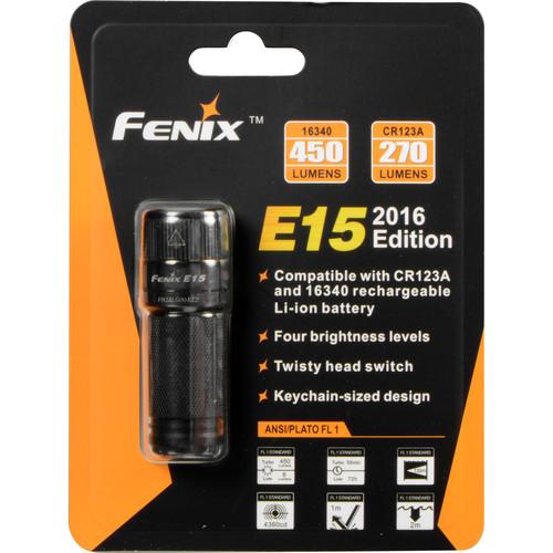 Fenix Flashlight E15 LED Flashlight (2016 Edition) E15-2016-BK, Fenix, Flashlight, E15, LED, Flashlight, 2016, Edition, E15-2016-BK