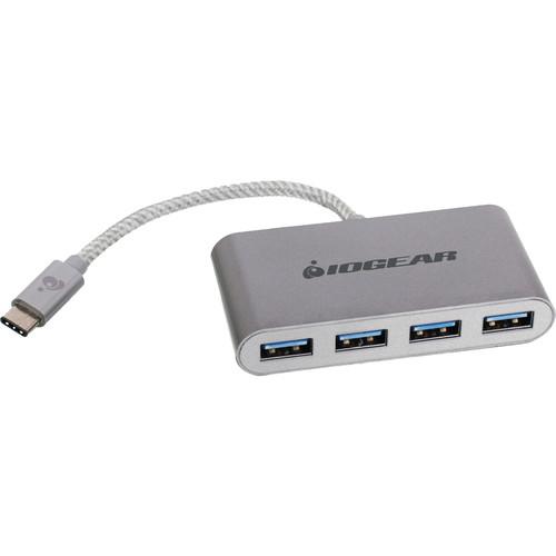 IOGEAR  HUB-C USB-C to 4-Port USB-A Hub GUH3C14, IOGEAR, HUB-C, USB-C, to, 4-Port, USB-A, Hub, GUH3C14, Video