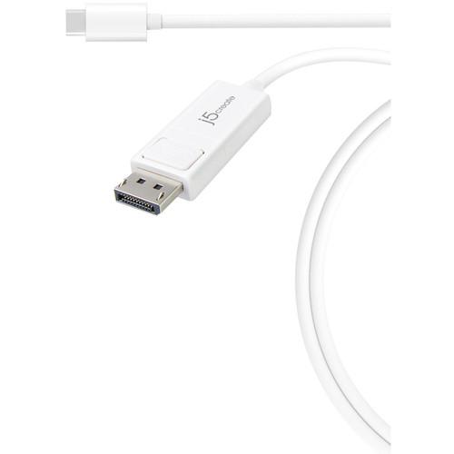 j5create USB Type-C to 4K DisplayPort Cable (4') JCA141, j5create, USB, Type-C, to, 4K, DisplayPort, Cable, 4', JCA141,
