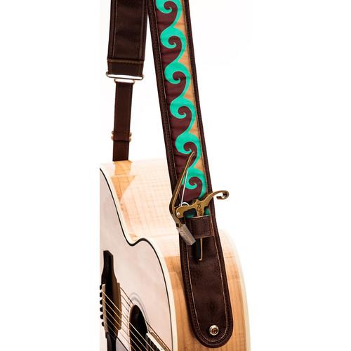 KYSER Kyser KS3A Guitar Strap (Lake Wave, Brown) KS3A, KYSER, Kyser, KS3A, Guitar, Strap, Lake, Wave, Brown, KS3A,