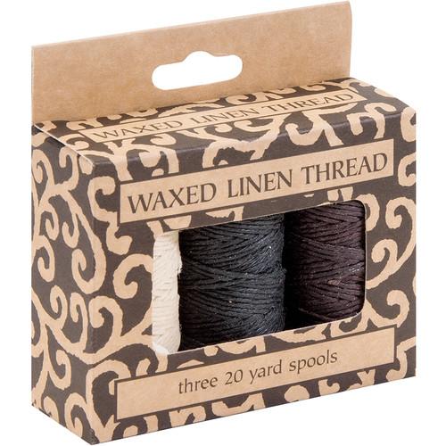 Lineco 20 yd Spool of Waxed Linen Thread for Hand-Sewn BBHM891