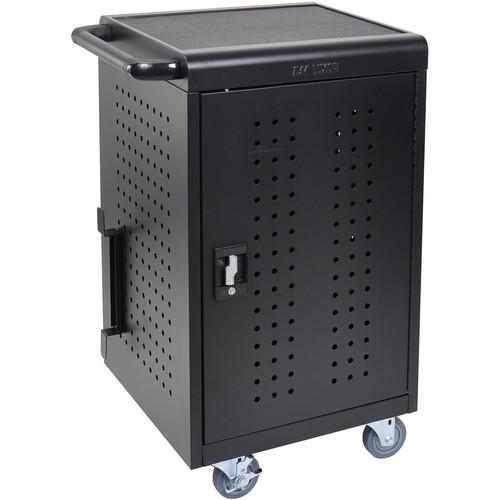 Luxor LLTM30-B - 30 Tablet Charging Rolling Cart with 20 Cable
