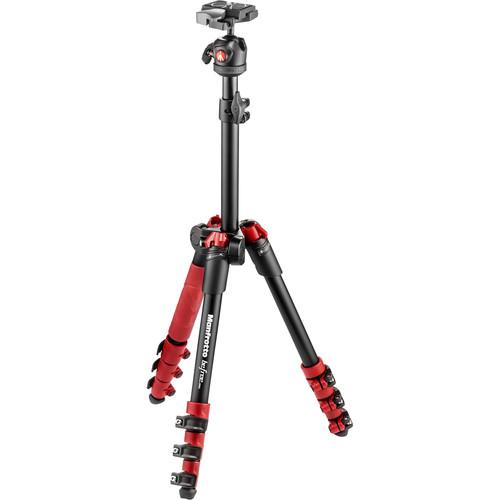 Manfrotto BeFree One Aluminum Tripod (Red) MKBFR1A4R-BHUS, Manfrotto, BeFree, One, Aluminum, Tripod, Red, MKBFR1A4R-BHUS,