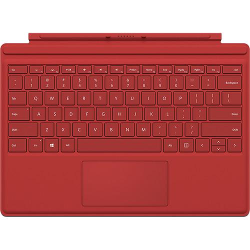 Microsoft Surface Pro 4 Type Cover (Red) QC7-00005, Microsoft, Surface, Pro, 4, Type, Cover, Red, QC7-00005,