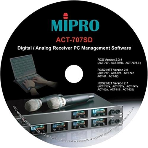 MIPRO PC Management Software for Select Receivers ACT707SD, MIPRO, PC, Management, Software, Select, Receivers, ACT707SD,