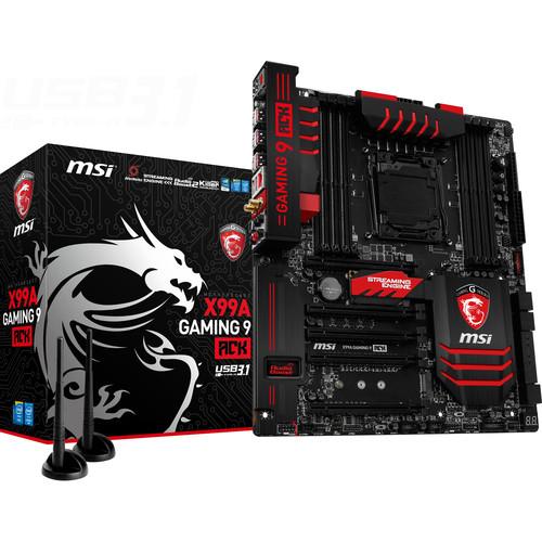 MSI X99A Gaming 9 ACK Extended-ATX Motherboard X99A GAMING 9 ACK, MSI, X99A, Gaming, 9, ACK, Extended-ATX, Motherboard, X99A, GAMING, 9, ACK