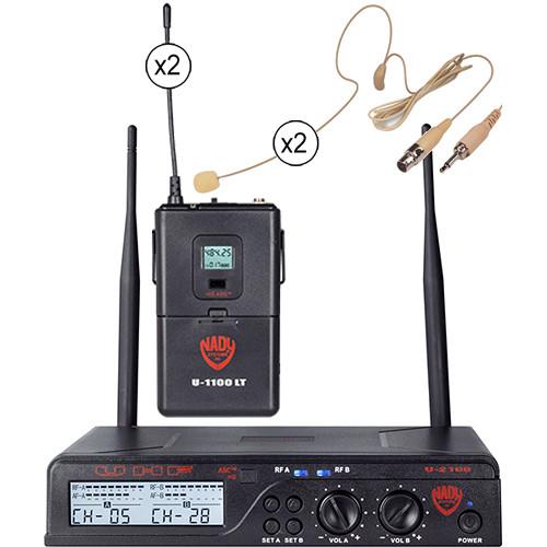 Nady U-2100 Over-the-Ear UHF Wireless Microphone U-2100 / HM-45U, Nady, U-2100, Over-the-Ear, UHF, Wireless, Microphone, U-2100, /, HM-45U