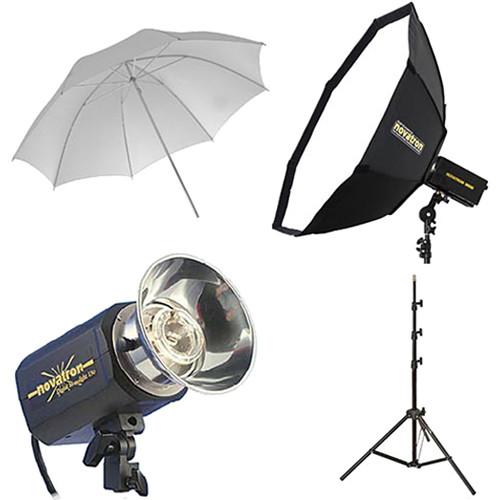 Novatron M150 2-Monolight Kit with Umbrella and Softbox N2639KIT