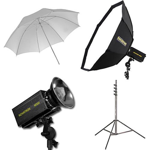 Novatron M300 2-Monolight Kit with Umbrella and Softbox N2642KIT, Novatron, M300, 2-Monolight, Kit, with, Umbrella, Softbox, N2642KIT