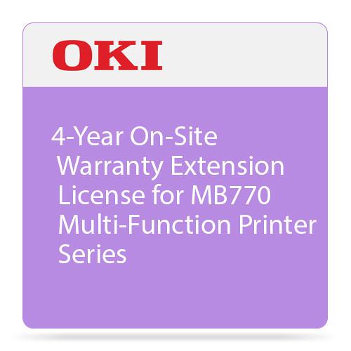 OKI 4-Year On-Site Warranty Extension for MB770 38034804, OKI, 4-Year, On-Site, Warranty, Extension, MB770, 38034804,