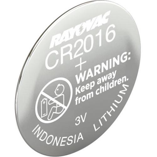 RAYOVAC CR2016 3 VDC Lithium Battery for Select KECR2016-1C