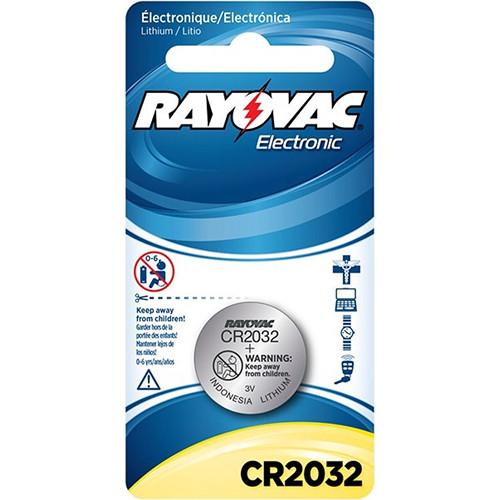 RAYOVAC CR2032 3 VDC Lithium Battery for Select KECR2032-1C