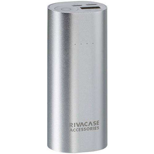 RIVACASE 5000 mAh Portable Power Pack (Silver) VA1005SLVR, RIVACASE, 5000, mAh, Portable, Power, Pack, Silver, VA1005SLVR,