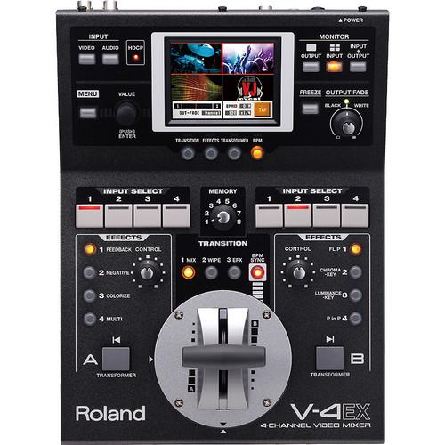 Roland V-4EX Four Channel Digital Video Mixer with Effects V-4EX