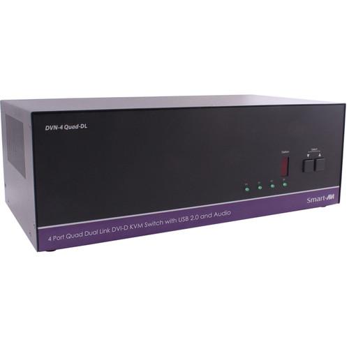 Smart-AVI DVN-4Quad-DLS DVI-D KVM Switch with USB DVN-4QUAD-DLS, Smart-AVI, DVN-4Quad-DLS, DVI-D, KVM, Switch, with, USB, DVN-4QUAD-DLS