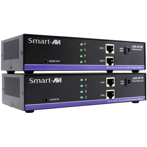 Smart-AVI LDX-2PS Dual-Head DVI-D, RS-232, Audio, and LDX-2PS, Smart-AVI, LDX-2PS, Dual-Head, DVI-D, RS-232, Audio, LDX-2PS