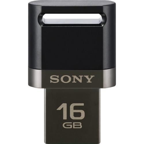 Sony 16GB USB On-the-Go Flash Drive (Black) USM16SA3/B, Sony, 16GB, USB, On-the-Go, Flash, Drive, Black, USM16SA3/B,