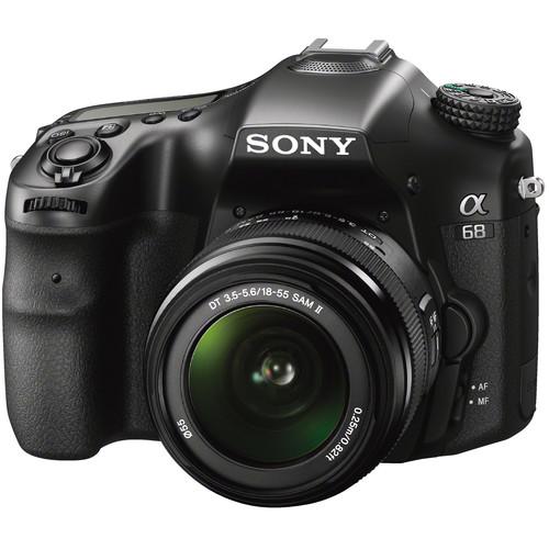 Sony a68 Alpha DSLR Camera with 18-55mm Lens