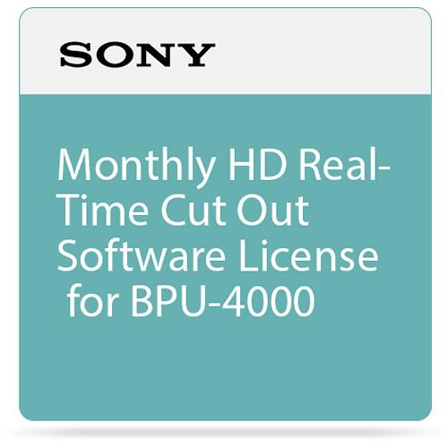 Sony Monthly HD Real-Time Cut Out Software License SZC-2001M