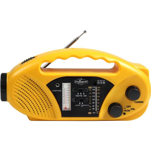 Stansport Compact Crank/Solar/Battery-Powered AM/FM Radio 01-517, Stansport, Compact, Crank/Solar/Battery-Powered, AM/FM, Radio, 01-517