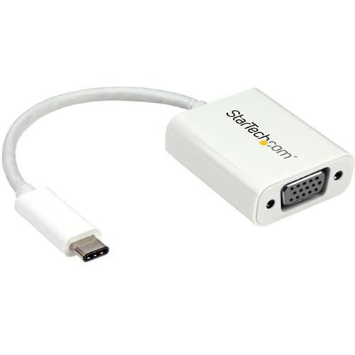 StarTech  USB-C to VGA Adapter (White) CDP2VGAW, StarTech, USB-C, to, VGA, Adapter, White, CDP2VGAW, Video