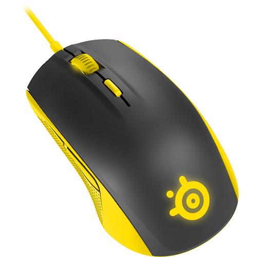 SteelSeries Rival 100 Optical Gaming Mouse (Proton Yellow) 62340, SteelSeries, Rival, 100, Optical, Gaming, Mouse, Proton, Yellow, 62340