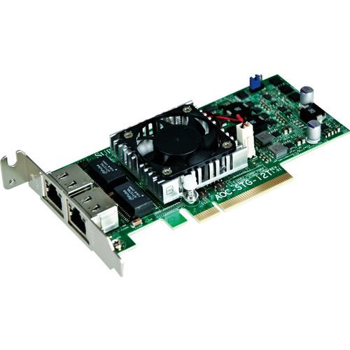 Supermicro 2-Port 10 GbE PCIe 2.1 Adapter Card AOC-STG-I2T, Supermicro, 2-Port, 10, GbE, PCIe, 2.1, Adapter, Card, AOC-STG-I2T,