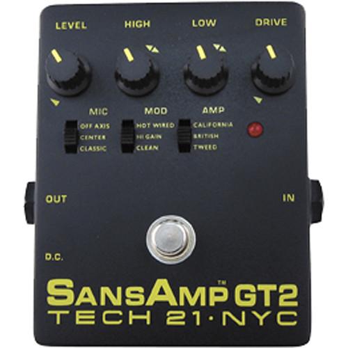 TECH 21  SansAmp GT2 Preamp Pedal GT2