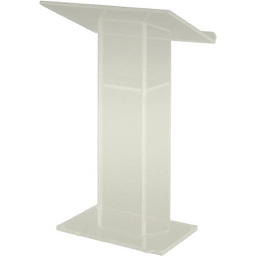 AmpliVox Sound Systems Large Top Frosted Acrylic Lectern