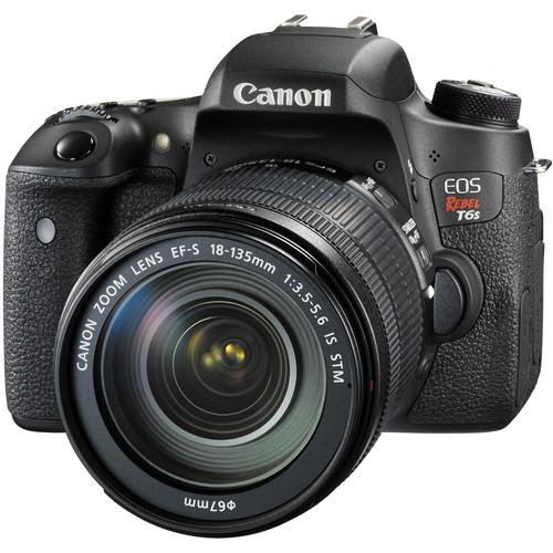 Canon EOS Rebel T6s DSLR Camera with 18-135mm and 55-250mm