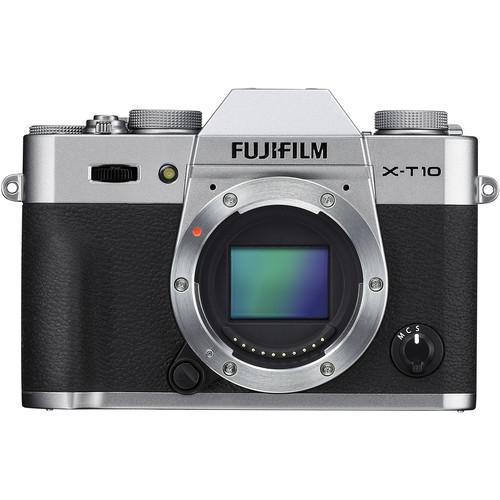 Fujifilm X-T10 Mirrorless Digital Camera Body Basic Kit (Silver), Fujifilm, X-T10, Mirrorless, Digital, Camera, Body, Basic, Kit, Silver,