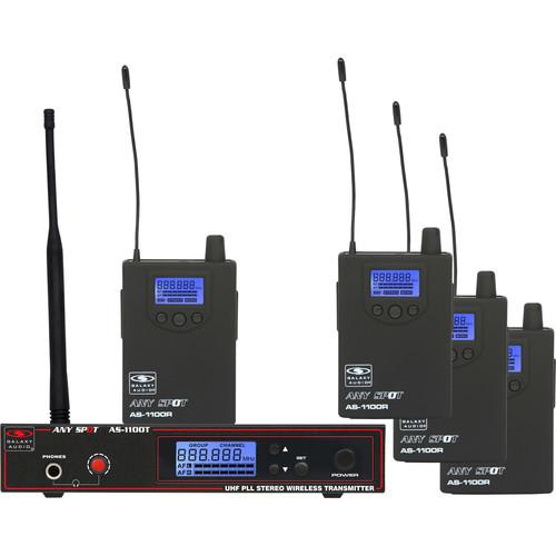 Galaxy Audio AS-1100-4N 4-User Wireless Personal AS-1100-4N, Galaxy, Audio, AS-1100-4N, 4-User, Wireless, Personal, AS-1100-4N,