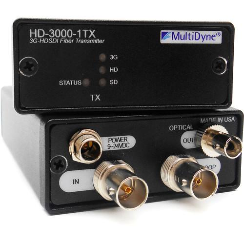 MultiDyne 3 Gbps Multi-Rate Serial Digital Video HD-3000-1RX-ST, MultiDyne, 3, Gbps, Multi-Rate, Serial, Digital, Video, HD-3000-1RX-ST