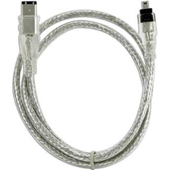 NewerTech Firewire 400 4-Pin to 6-Pin Cable (6') NWT1394A46072, NewerTech, Firewire, 400, 4-Pin, to, 6-Pin, Cable, 6', NWT1394A46072