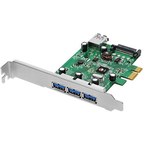 SIIG DP USB 3.0 4-Port PCIe i/e Adapter Card JU-P40212-S1, SIIG, DP, USB, 3.0, 4-Port, PCIe, i/e, Adapter, Card, JU-P40212-S1,