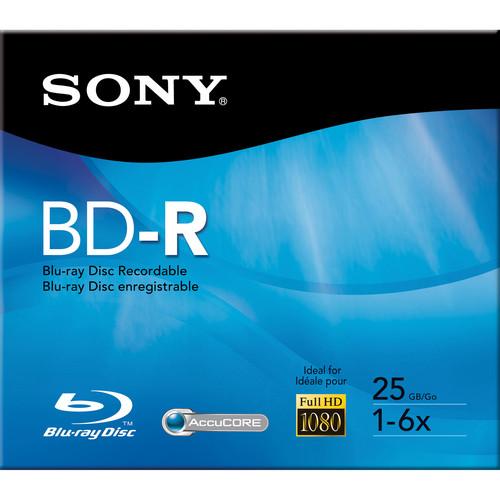 Sony  25 GB BD-R Recordable Disc BNR25R3H/2, Sony, 25, GB, BD-R, Recordable, Disc, BNR25R3H/2, Video