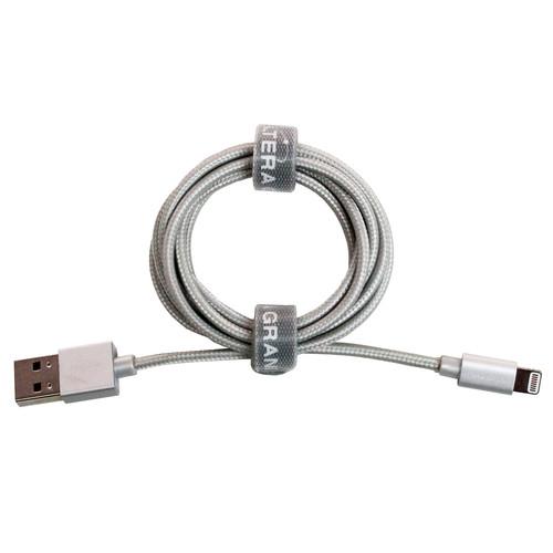 Tera Grand Apple MFi Lightning to USB Braided Cable APL-WI056-SL, Tera, Grand, Apple, MFi, Lightning, to, USB, Braided, Cable, APL-WI056-SL