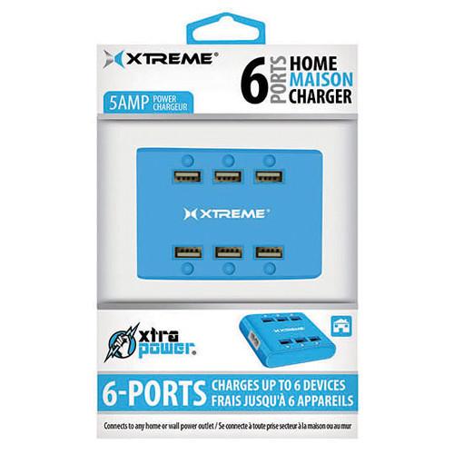 Xtreme Cables  6-Port USB Charger (Blue) 81264, Xtreme, Cables, 6-Port, USB, Charger, Blue, 81264, Video