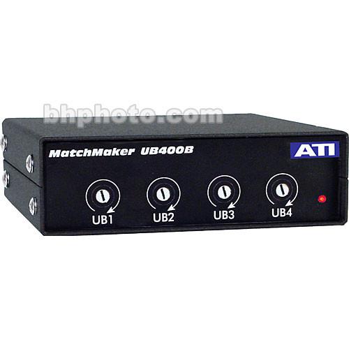 ATI Audio Inc UB-400B - 4-Channel Uni-directional Level UB400B