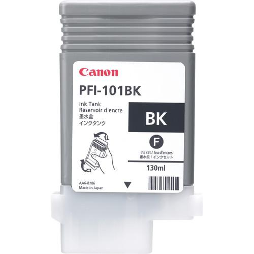 Canon PFI-101BK Black Ink Tank (130 ml) 0883B001AA, Canon, PFI-101BK, Black, Ink, Tank, 130, ml, 0883B001AA,