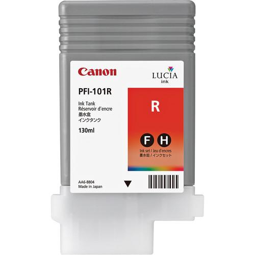 Canon  PFI-101R Red Ink Tank (130 ml) 0889B001, Canon, PFI-101R, Red, Ink, Tank, 130, ml, 0889B001, Video