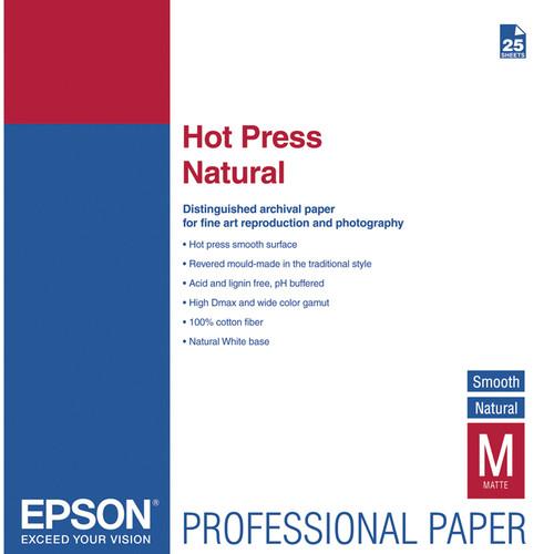 Epson Hot Press Natural Smooth Matte Paper S042320, Epson, Hot, Press, Natural, Smooth, Matte, Paper, S042320,