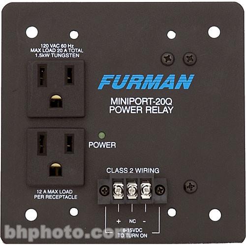 Furman  Miniport 20Q Power Relay Outlet MP-20Q, Furman, Miniport, 20Q, Power, Relay, Outlet, MP-20Q, Video
